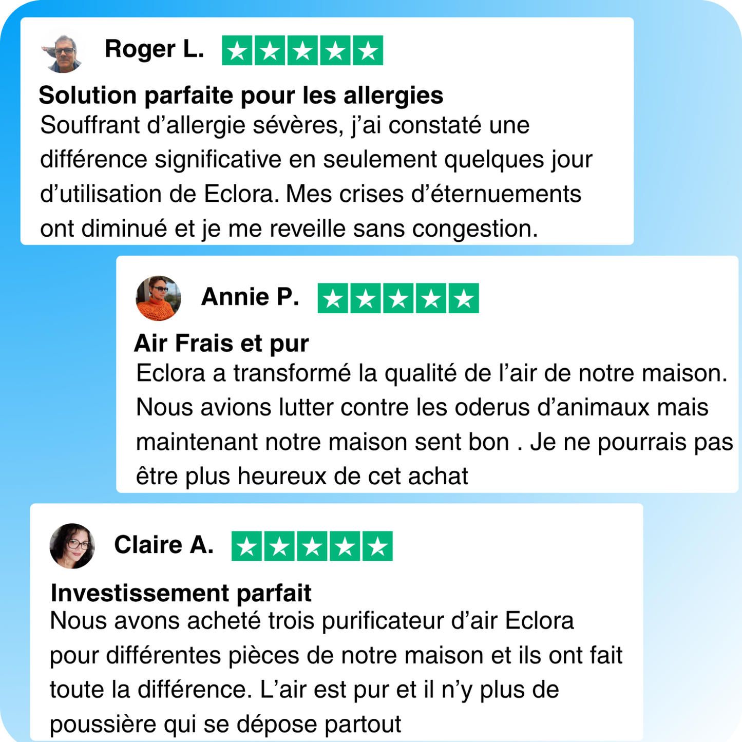 Eclora™ Purificateur d'Air